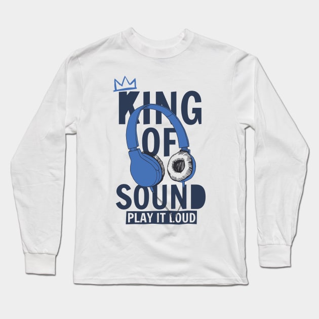 King of sound Long Sleeve T-Shirt by vanpaul54